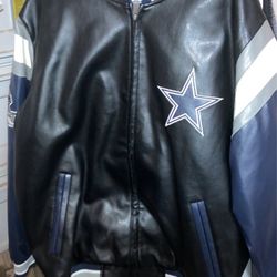 Cowboys Leather Jacket $100