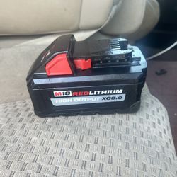 100$ 1 Battery Milwuakee M18 XC 8.0 