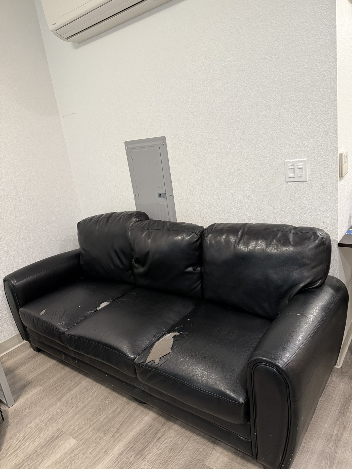 Black Leather Couch