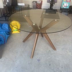 Glass Dining Table - Seats 4