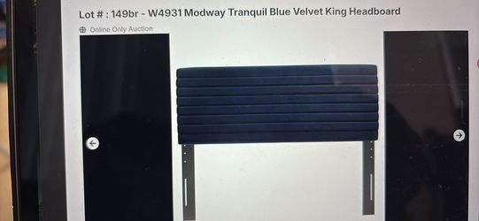 New Modway Tranquil Blue Velvet King Headboard (W4931)