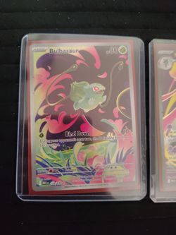 Bulbasaur and Mega Gardevoir art cards