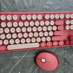 LD Retro Typewriter Style Wireless Keyboard Mouse Combo Missing Dongle