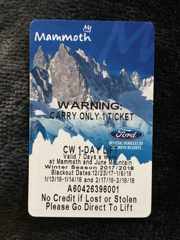Mammoth Lift Ticket Deals Lamoureph