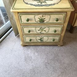 Hand Painted Cabinet Table