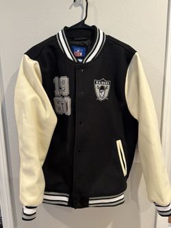 NFL Shop Las Vegas Raiders Varsity Jacket Men’s Size Large NWT Retails $160