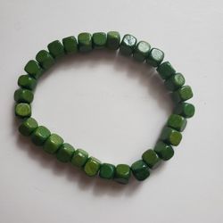 Green Wooden Bracelet 