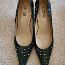 Michael Kors Black Studded Heels (Size 7)