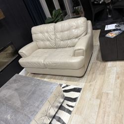 Leather Sofa And Love Seat 