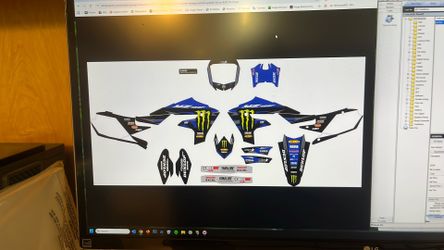 D’Cor visuals Star Monster energy graphic kit YZ 450 18-22