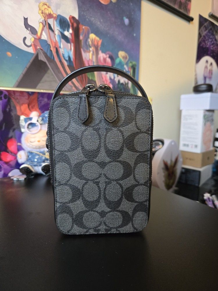 Coach Top Handle Crossbody In Signature Canvas