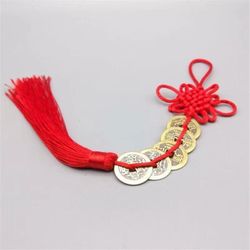 Handicrafts Chinese Knot Red Rope String Thickened Five Emperors Money