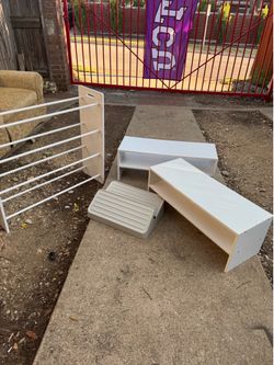4 SHOE SHELVES 10 EACH