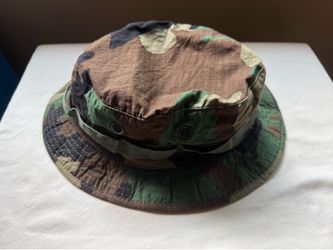 Tru-Spec Military Boonie Hat Sun Hot Weather Jungle Camo Woodland Type II  7 1/2