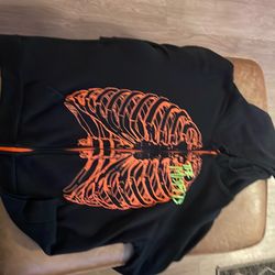 The misfits orange skeleton jacket