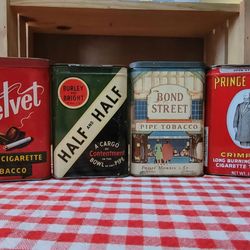 4 Tobacco Tins