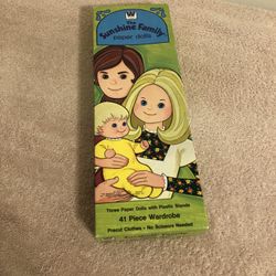 Vintage 1974 Whitman The Sunshine Family Paper Dolls Unused Uncut 