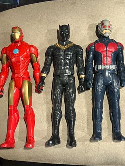 Marvel Avengers titans 12” Figures - Iron Man, Black Panther, Ant-Man