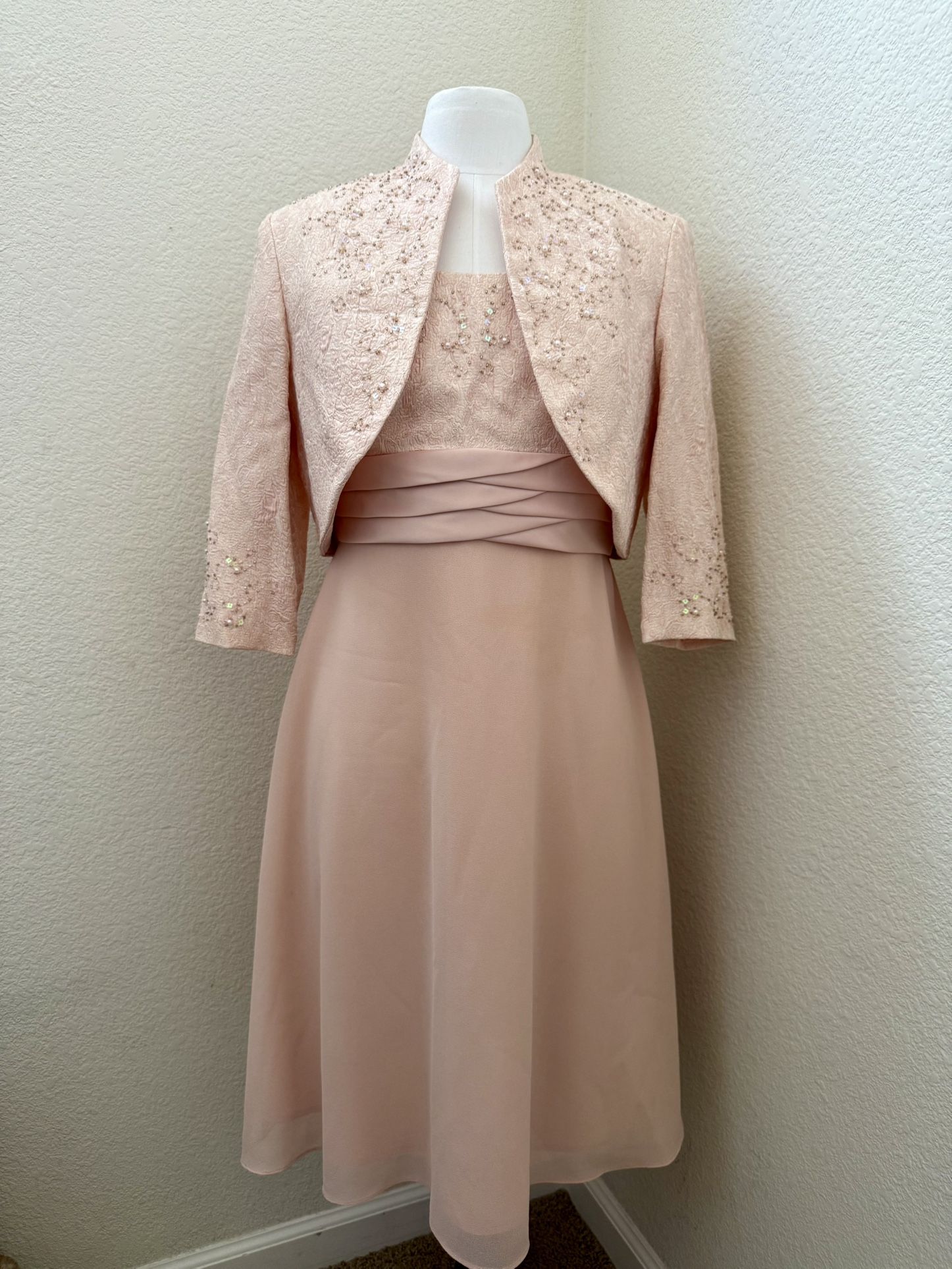 R&M Richard’s 2-pc Dress & Bolero Set - Size 10P