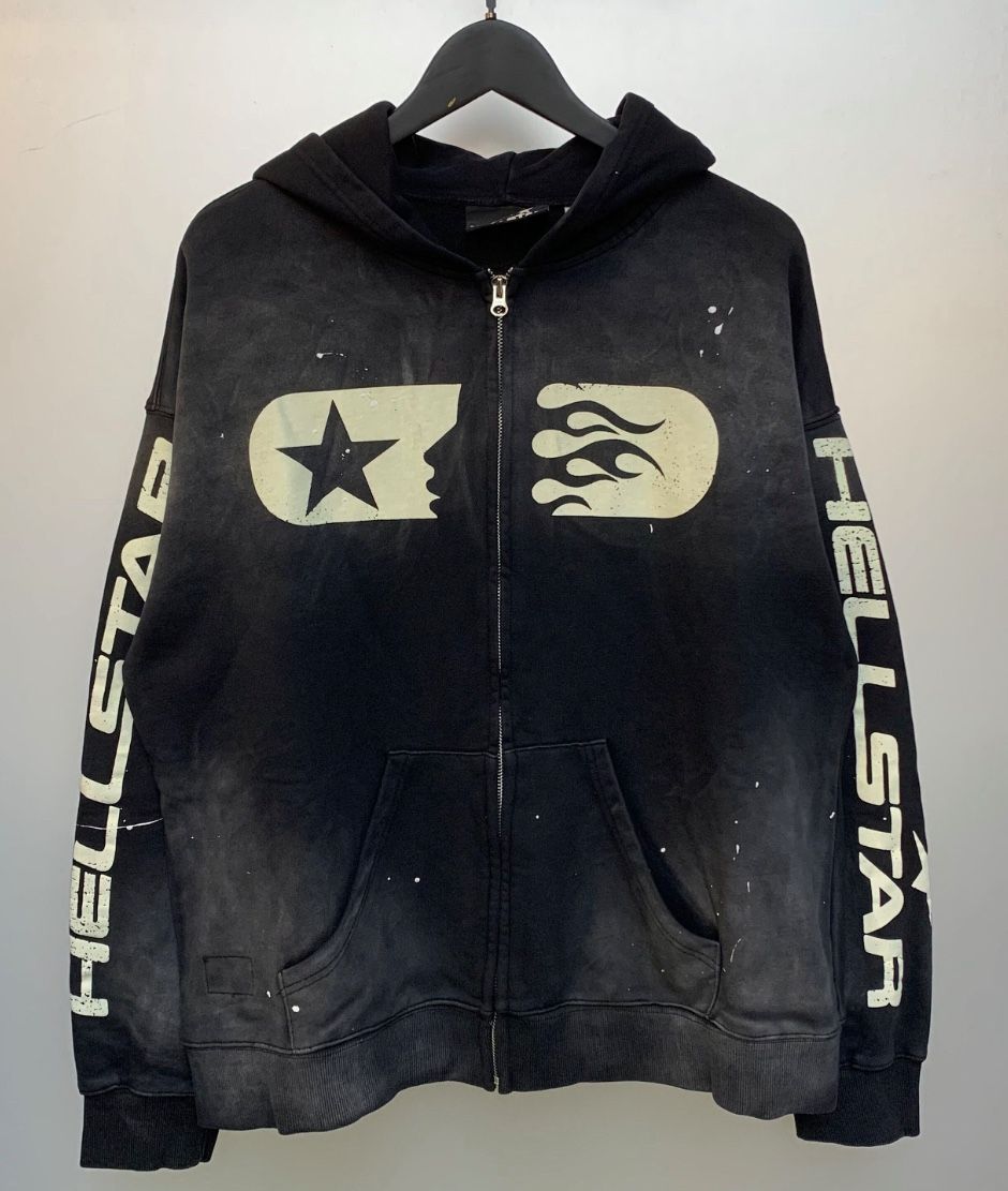 Hellstar Studios Zip Hoodie 'Black'