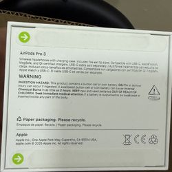 AirPods Pro 3 Brand New 
