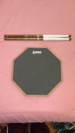 Evan’s Real feel Practice Pad With ProMark Drumsticks