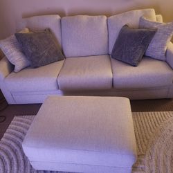 Sofa, Ottoman and Rug