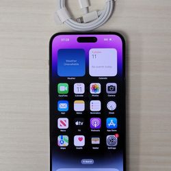 IPHONE 14 PROMAX 256GB UNLOCK ANY CARRIER IN GREAT Condition 100% BATTERY 🔋 LIFE 