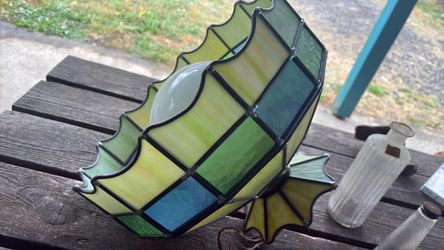 Stained Glass Hanging Lamp