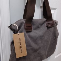 Gray Canvas Bag