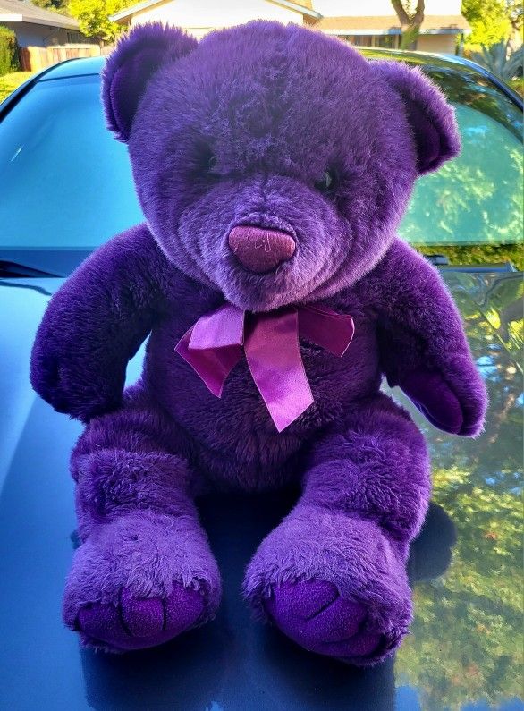 Vintage Purple Plush Teddy Bear From Build A Bear