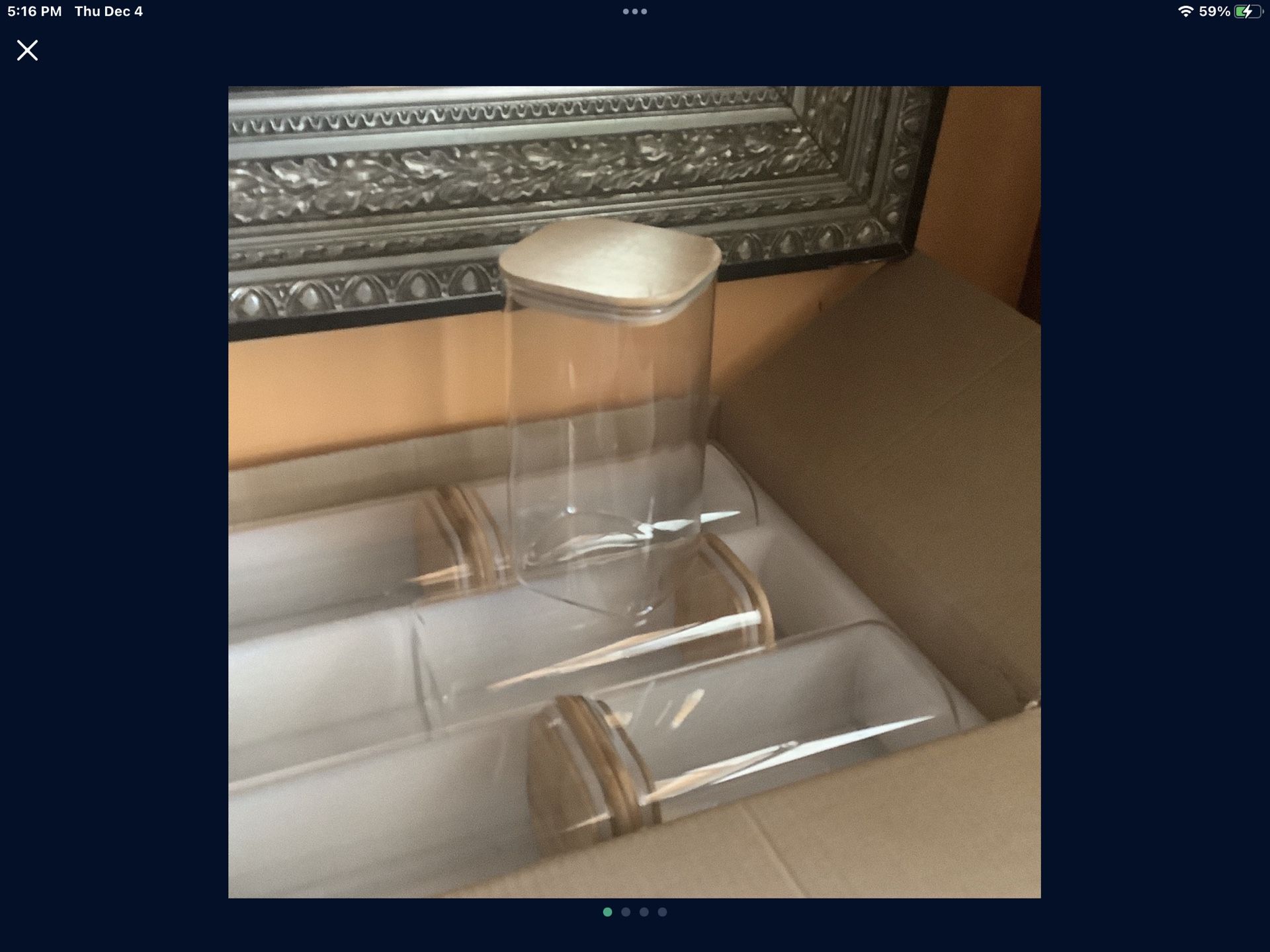 5 Brand New Storage Jars. Kitchen. Organize