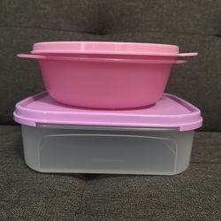 Tupperware set of 2 containers