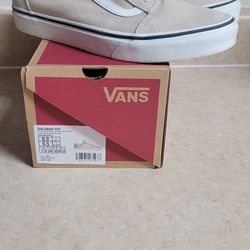 Vans Old Skool Khaki Shoes Size 8 Mens