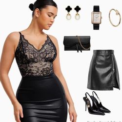 FeelinGirl – Women's Shapewear Bodysuit, Lace Tummy Control Shaper, V-Neck, Sleeveless, Shaping Top, One-Piece