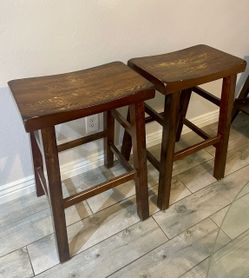 Sturdy Solid Wood Stools