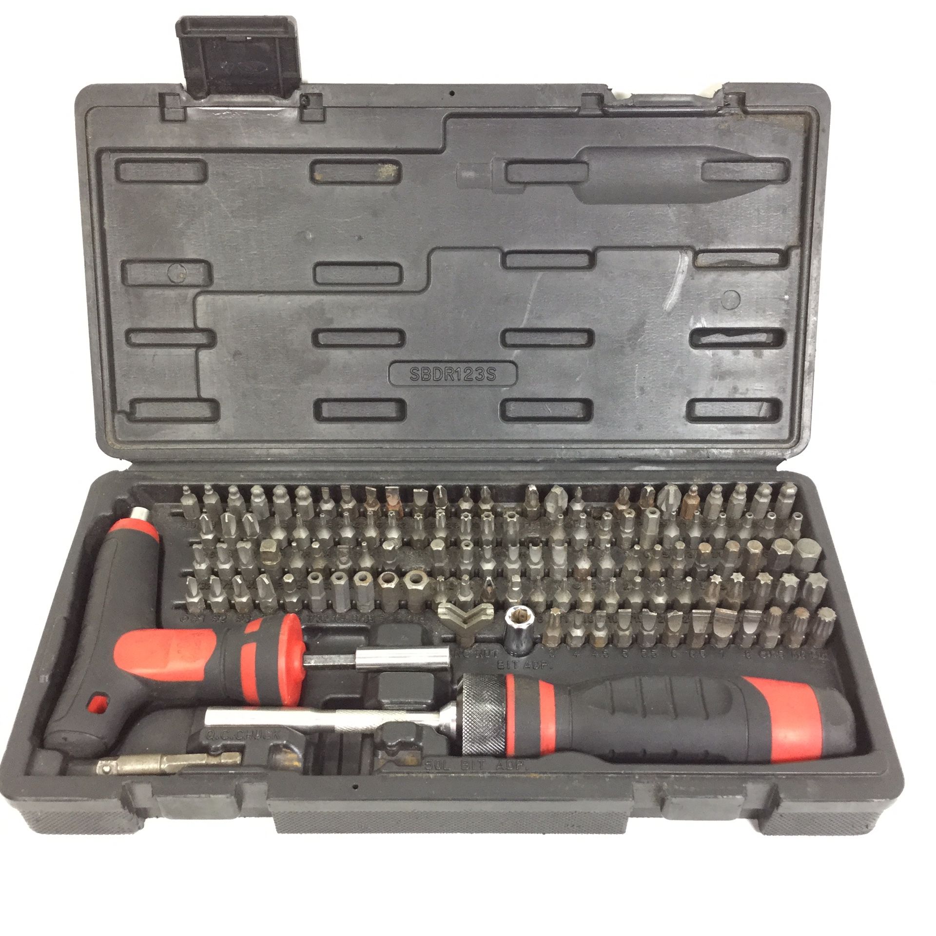 Mac Tools 1/4” Hex Mac-Grip Ratcheting Bit Driver Set SBDR123S