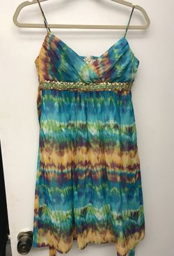 Size 7 tie die dress watery mermaid colors love tease