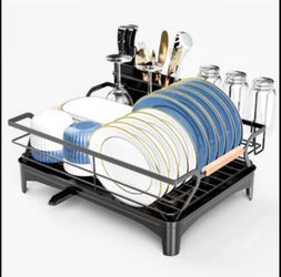 Brand New Space-Saving Dish Drying Rack – Black