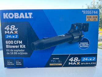 Kobalt 48v 600 CFM blower kit