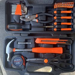 CARTMAN 3Tool Set General Household Hand Kit with Plastic Toolbox