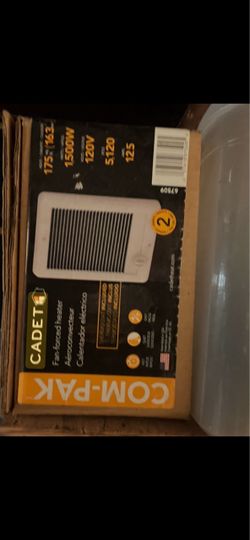 Cadet fan forced heater