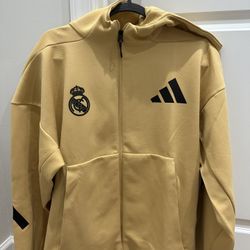 Mens adidas Real Madrid Urban Full Zip Hoodie - M SIZE