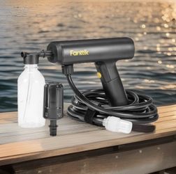 Fanttik K100 Flip Wireless Pressure Washer 174 PSI 5-in-1 Nozzle Soap Tank New