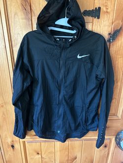 Nike Black Hooded Windbreaker Jacket