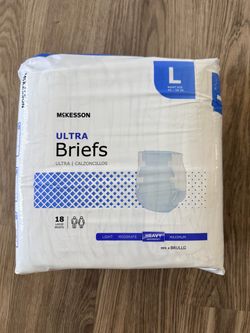 McKesson Ultra Briefs Large 18 Count