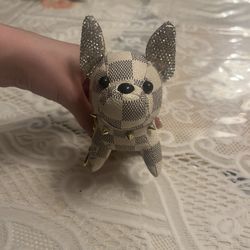 Lv Doggie 🐶 Spiked Collar Keychain For Bag 