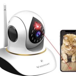 Pet Camera, VStarcam Cat Camera with Laser Wireless Dog Camera 1080P Cat Toys, Night Vision Sound Motion Alerts, APP Remote Control Home Security Came