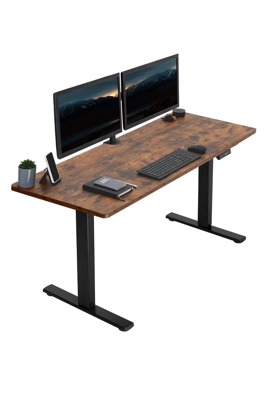 Vivo Dark Brown With Black Stands 60 X 24