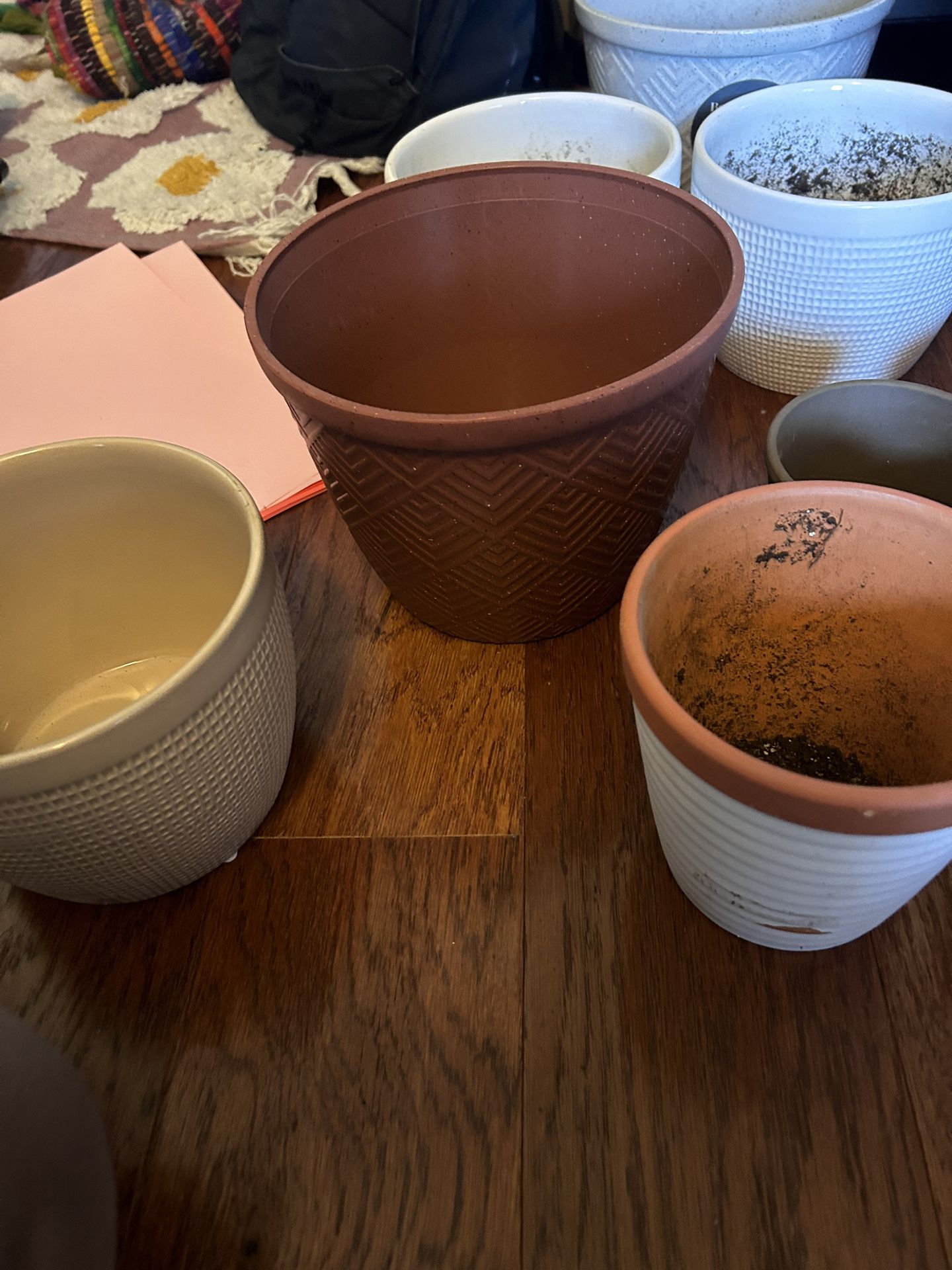 assorted plant pots 